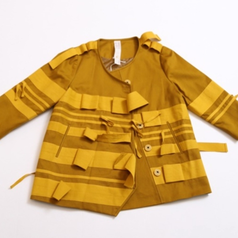 Tia Cibani | Stacked Ribbon Coat